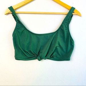 SO green knotted bikini top